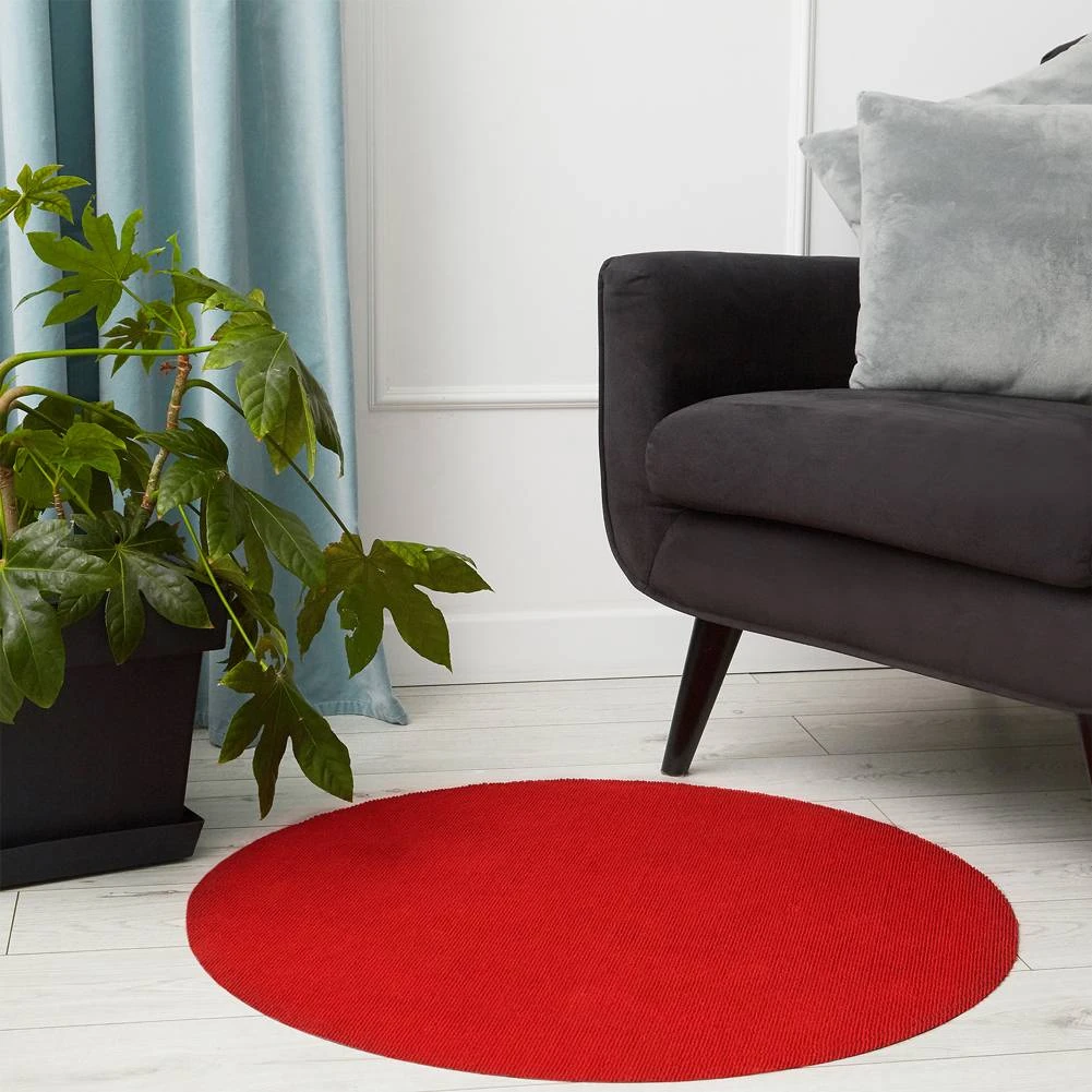 HIDETOSHI WAKASHIMA "Osaka" Teppich ⌀ 75cm Rot 8 HIDETOSHI WAKASHIMA "Osaka" Teppich ⌀ 75cm Rot – Bild 6