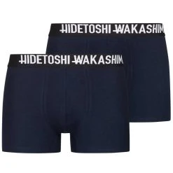 HIDETOSHI WAKASHIMA "Sapporo" Herren Boxershorts 2er-Pack Navy