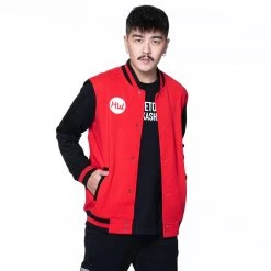 HIDETOSHI WAKASHIMA "Shibuya" Herren College Jacke Schwarz/rot 11 HIDETOSHI WAKASHIMA "Shibuya" Herren College Jacke Schwarz/rot -JELEX Geschäft HW 27 1 neu 1280x1280