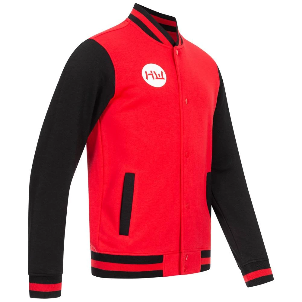 HIDETOSHI WAKASHIMA "Shibuya" Herren College Jacke Schwarz/rot 8 HIDETOSHI WAKASHIMA "Shibuya" Herren College Jacke Schwarz/rot – Bild 6