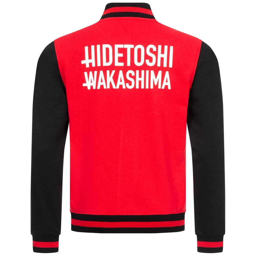 HIDETOSHI WAKASHIMA "Shibuya" Herren College Jacke Schwarz/rot 9 HIDETOSHI WAKASHIMA "Shibuya" Herren College Jacke Schwarz/rot – Bild 7