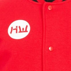 HIDETOSHI WAKASHIMA "Shibuya" Herren College Jacke Schwarz/rot 17 HIDETOSHI WAKASHIMA "Shibuya" Herren College Jacke Schwarz/rot -JELEX Geschäft HW 27 7 1280x1280