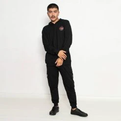 HIDETOSHI WAKASHIMA "1st" Herren Oversized Hoodie Schwarz -JELEX Geschäft HW 6 3 1280x1280