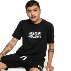 HIDETOSHI WAKASHIMA "1st" Herren Oversized T-Shirt Schwarz