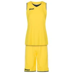 Zeus Kit Flora Damen Basketball Trikot Mit Shorts Gelb