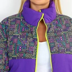 BRAVE SOUL Geometric Colour Block Damen Winterjacke LJK-APRES -JELEX Geschäft LJK APRES 3 1280x1280