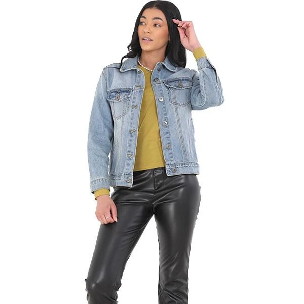 BRAVE SOUL Fearless Tiger Damen Jeansjacke LJK-FEARLESS 3 BRAVE SOUL Fearless Tiger Damen Jeansjacke LJK-FEARLESS