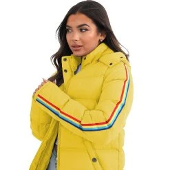 BRAVE SOUL Rainbow Damen Gesteppte Winterjacke LJK-HOPRAINBOW YELLOW -JELEX Geschäft LJK HOPRAINBOW YELLOW 3 1280x1280
