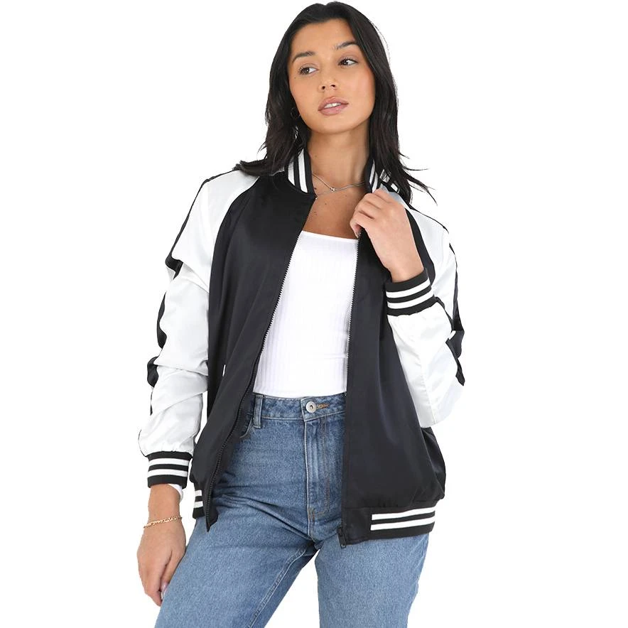 BRAVE SOUL Japan Tiger Damen Satin Bomberjacke LJK-JAPAN 3 BRAVE SOUL Japan Tiger Damen Satin Bomberjacke LJK-JAPAN