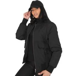 BRAVE SOUL Liah Damen Bomberjacke LJK-LIAH BLACK -JELEX Geschäft LJK LIAH BLACK 3 1280x1280