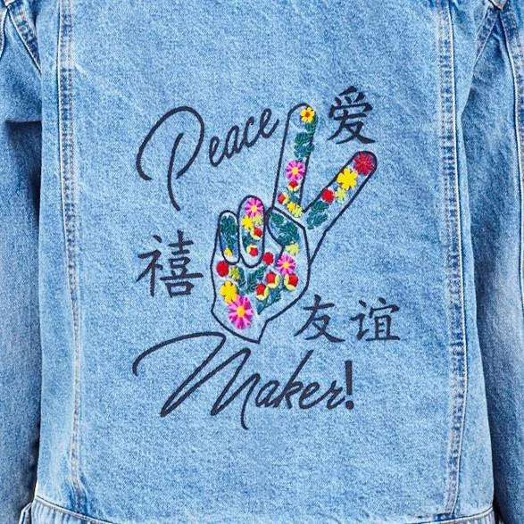 BRAVE SOUL Pearson Slogan Damen Jeansjacke LJK-PEARSON 5 BRAVE SOUL Pearson Slogan Damen Jeansjacke LJK-PEARSON – Bild 3