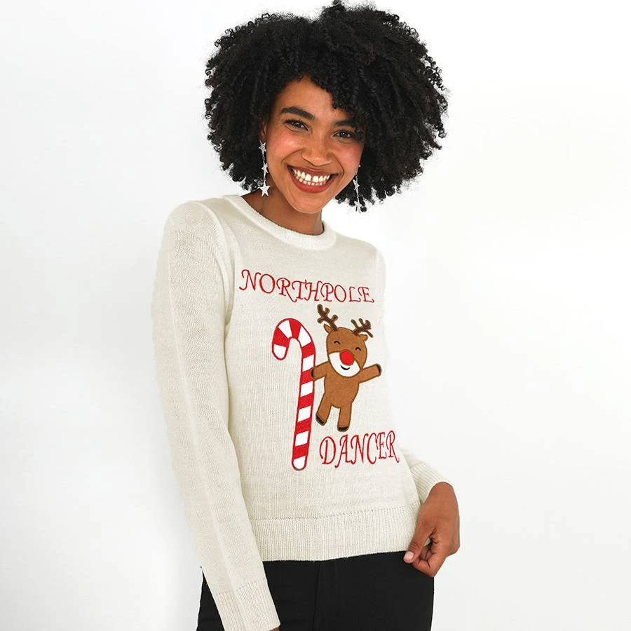 BRAVE SOUL Dancer X-Mas Damen Pullover LKX-248DANCER 5 BRAVE SOUL Dancer X-Mas Damen Pullover LKX-248DANCER – Bild 3