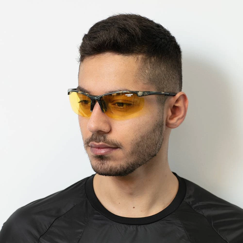 LEANDRO LIDO Power Sport Sonnenbrille Camo/gelb 5 LEANDRO LIDO Power Sport Sonnenbrille Camo/gelb – Bild 3