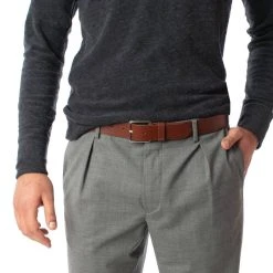LEANDRO LIDO Comfort Casual Herren Gürtel Braun -JELEX Geschäft LL 13 2 1280x1280