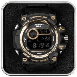 LEANDRO LIDO "Genua" Unisex Sport Uhr Schwarz Gold 15 LEANDRO LIDO "Genua" Unisex Sport Uhr Schwarz Gold -JELEX Geschäft LL 17 5 1280x1280