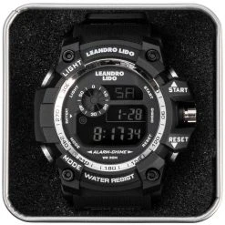 LEANDRO LIDO "Monza" Unisex Sport Uhr Schwarz Weiß -JELEX Geschäft LL 18 5 1280x1280