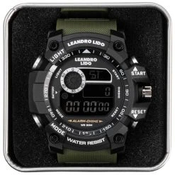 LEANDRO LIDO "Palermo" Unisex Sport Uhr Dunkelgrün -JELEX Geschäft LL 19 5 1280x1280
