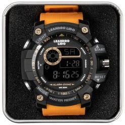 LEANDRO LIDO "Parma" Unisex Sport Uhr Orange -JELEX Geschäft LL 21 5 1280x1280