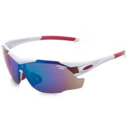 LEANDRO LIDO Challenger One Sport Sonnenbrille Weiß/bunt