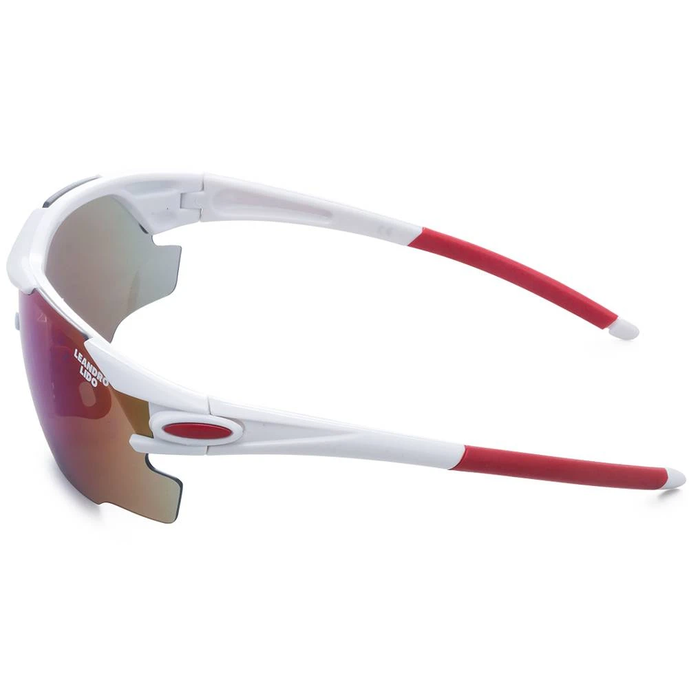 LEANDRO LIDO Challenger One Sport Sonnenbrille Weiß/bunt 8 LEANDRO LIDO Challenger One Sport Sonnenbrille Weiß/bunt – Bild 6