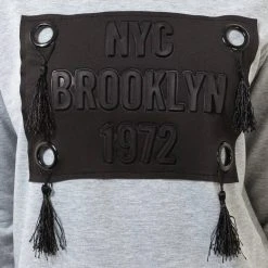 BRAVE SOUL Tassel Brooklyn Damen Longsleeve LSS-272TASS GREY -JELEX Geschäft LSS 272TASS GREY 2 1280x1280