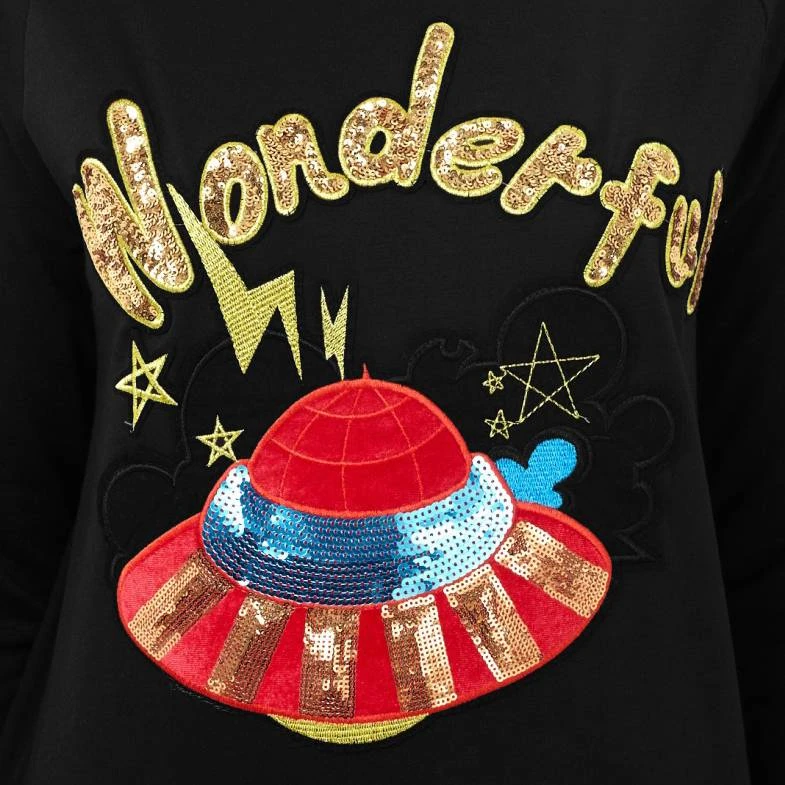 BRAVE SOUL Wonderful Damen Sweatshirt LSS-272WONDER BLACK 4 BRAVE SOUL Wonderful Damen Sweatshirt LSS-272WONDER BLACK – Bild 2