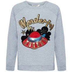 BRAVE SOUL Wonderful Damen Sweatshirt LSS-272WONDER GREY