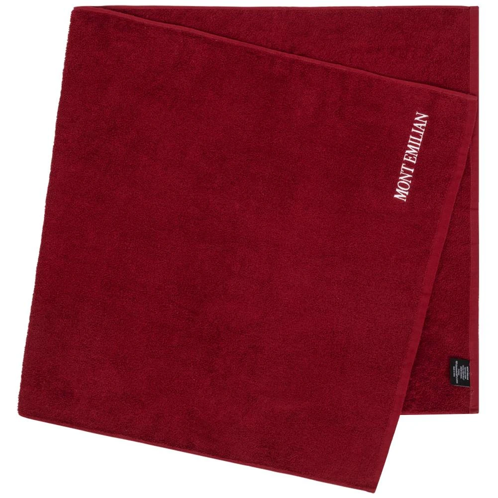 MONT EMILIAN "Peillon" Badetuch 140 X 70 Cm Rot 3 MONT EMILIAN "Peillon" Badetuch 140 X 70 Cm Rot