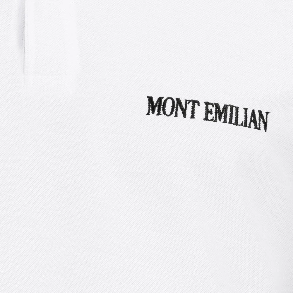 MONT EMILIAN "Caen" Herren Basic Polo-Shirt Weiß 8 MONT EMILIAN "Caen" Herren Basic Polo-Shirt Weiß – Bild 6