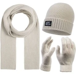 MONT EMILIAN "Arcachon" Damen Winterset 3-teilig Weiß