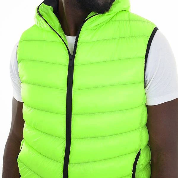 BRAVE SOUL Blackburn Herren Steppweste MJK-BLACKBURNEON 5 BRAVE SOUL Blackburn Herren Steppweste MJK-BLACKBURNEON – Bild 3