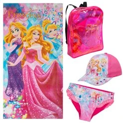 Sun City Disney Prinzessinnen Mädchen Strand-Set 4er-Pack QE4347-fushy