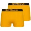 SportSpar.de "Double Sparbuxe" Herren Sport Boxershorts 2er-Pack Gelb -JELEX Geschäft SPSP 60 1 1280x1280