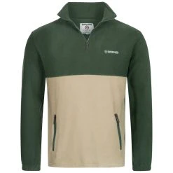 Lambretta Quater Polar 1/4-Zip Herren Fleecejacke SS0187-GRN